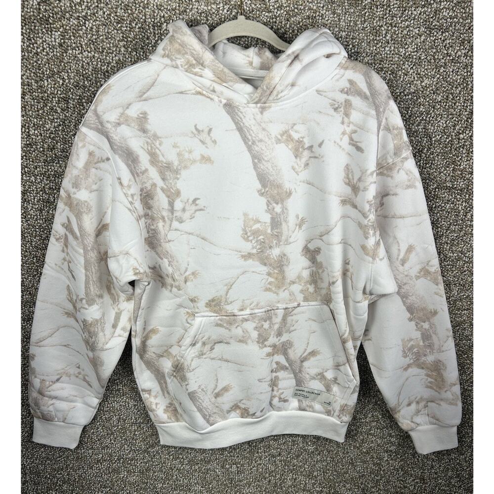 Comfrt Limited Edition White Oak Camo Oversized Hoodie Unisex Size XS